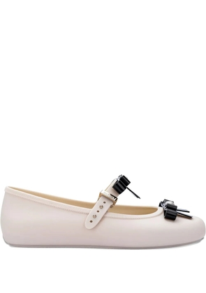 Melissa bow-embellished ballerinas - Neutrals
