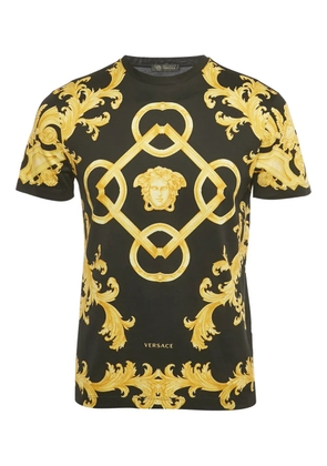Versace Pre-Owned Barocco-print cotton T-shirt - Black