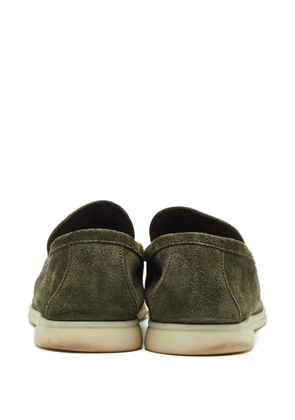 Loro Piana Pre-Owned Summer Walk suede loafers - Green