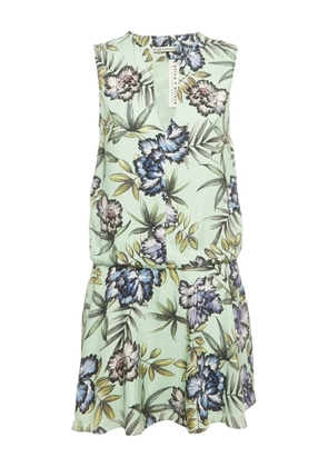 alice + olivia floral-print mini dress - Green