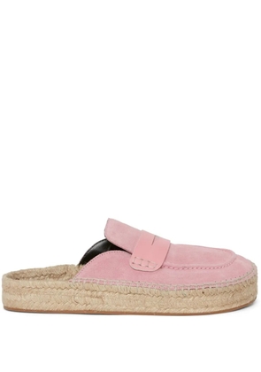 JW Anderson suede espadrille loafers - Pink