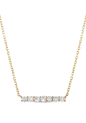 LB Exclusive 14K yellow gold Bar diamond necklace