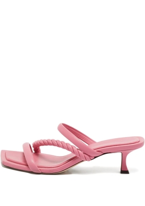 Jimmy Choo Pre-Owned Diosa twisted leather sandals - Pink