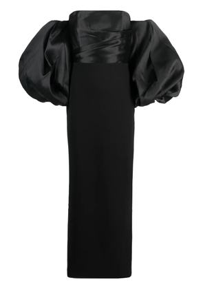 Solace London Carmen off-the-shoulder gown - Black
