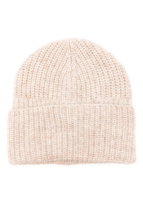Brunello Cucinelli mélange ribbed-knit beanie - Neutrals