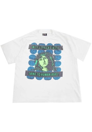 SAINT MXXXXXX graphic-print T-shirt - White