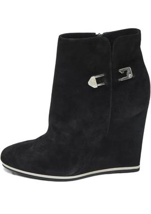 Le Silla wedge suede ankle boots - Black