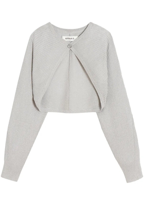 Apparis Banks cropped cardigan - Grey
