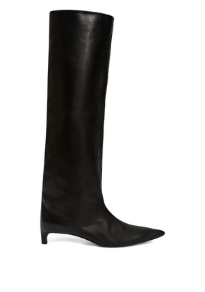 Jil Sander 35mm knee-high boots - Black