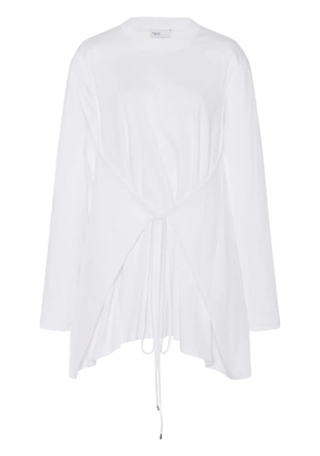 Rosetta Getty layered-design cotton T-shirt - White