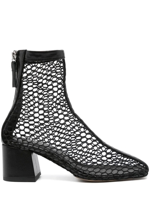 Souliers Martinez Firme 65mm mesh ankle boots - Black