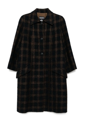 CHANEL Pre-Owned 1996 single-breasted coat - Brown