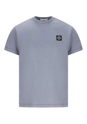 Stone Island compass-patch slim T-shirt - Blue