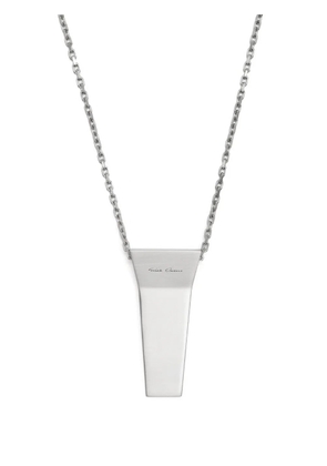 Rick Owens logo-engraved chain necklace - Silver