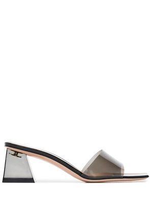 Gianvito Rossi Cosmic 55mm transparent mules - Black