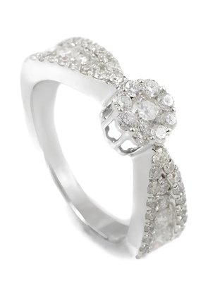 LB Exclusive 14K white gold diamond ring - Silver
