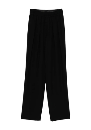 Emporio Armani elasticated-waistband trousers - Black