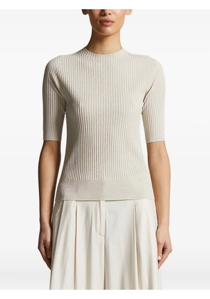 Peserico lurex knitted top - Neutrals