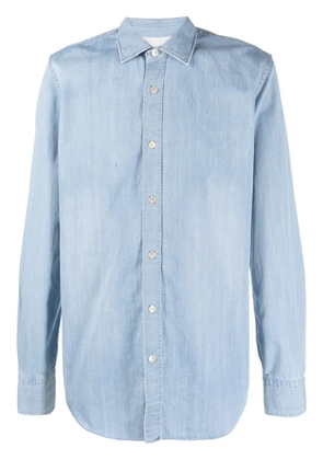 Eleventy long-sleeve cotton denim shirt - Blue