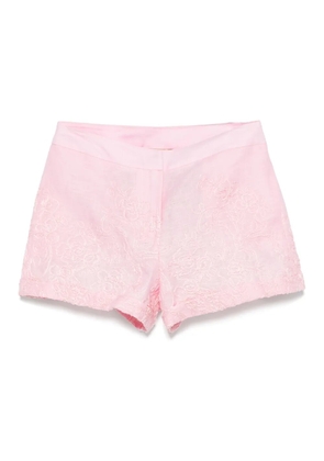 Ermanno Scervino floral-embroidered shorts - Pink