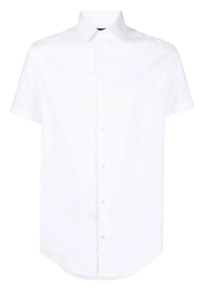 Emporio Armani short-sleeved poplin shirt - White