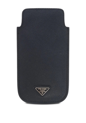 Prada Saffiano leather Iphone case - Black
