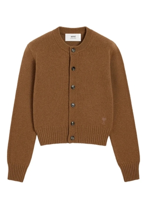 AMI Paris Ami de Coeur wool cardigan - Brown
