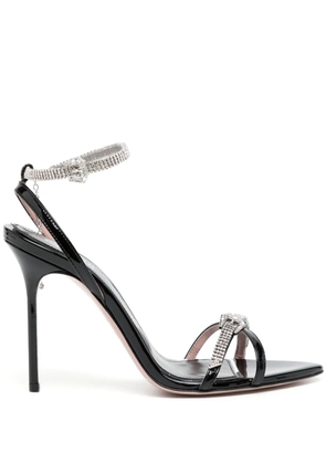 Gedebe Imaan 100mm patent leather sandals - Black