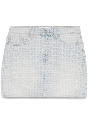 DKNY monogram mini skirt - Blue