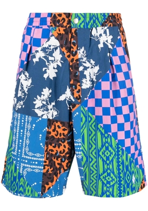 COUNTY OF MILAN multi-panel knee-length shorts - Blue