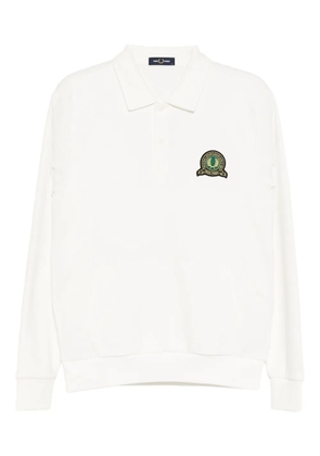 Fred Perry logo-embroidered polo shirt - White