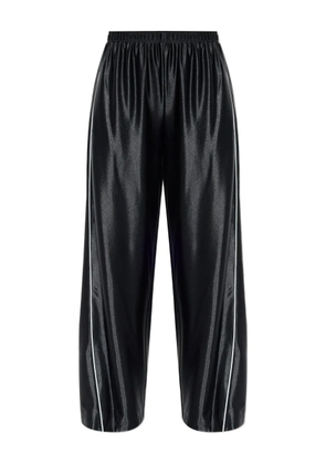Alexander Wang elasticated-waistband trim-detal trousers - Black