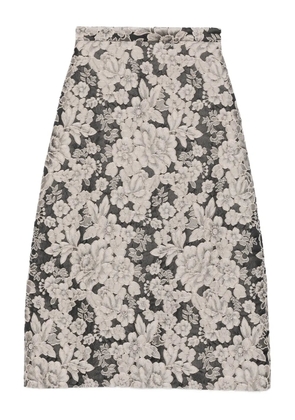 Lunatica Milano floral-print maxi skirt - Neutrals
