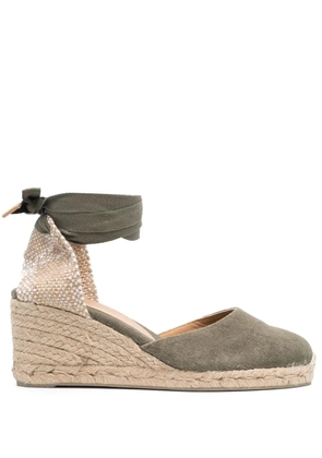 Castañer Carina wedge espadrilles - Green