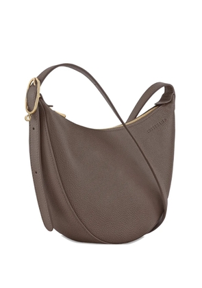 Longchamp small Le Foulonné cross body bag - Brown