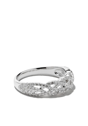 Wouters & Hendrix Gold 18kt white gold Braided Diamond ring - Silver