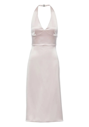 Prada Re-Edition 1995 halterneck midi dress - Neutrals