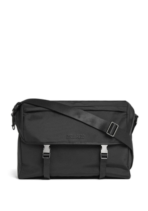 DSQUARED2 logo-lettering messenger bag - Black
