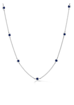 DOWER AND HALL sapphire-embellishment necklace - Silver