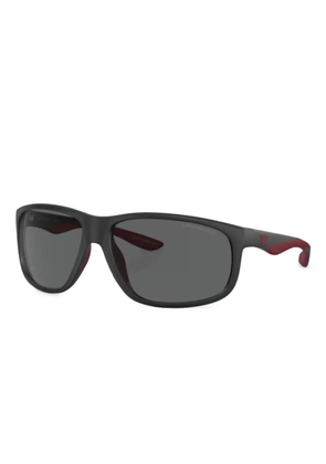 Emporio Armani two-tone arm sunglasses - Black