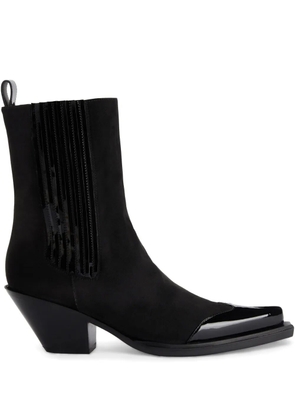 Alexandre Vauthier suede ankle boots - Black