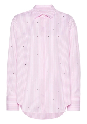 MSGM rhinestone-embellished shirt - Pink