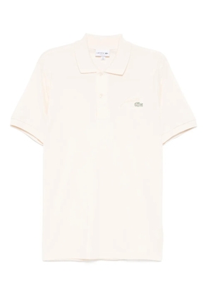 Lacoste logo-embroidered polo shirt - Neutrals