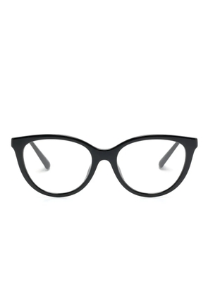Emporio Armani interchangeable-lens cat-eye glasses - Black