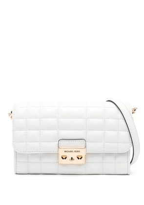 Michael Kors Large Tribeca leather crossbody bag - White