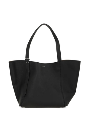 Max Mara leather strap tote bag - Black