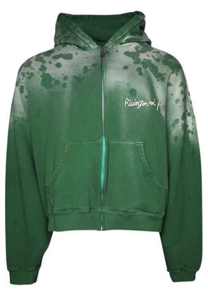 RRR123 Gym Bag zip-up hoodie - Green