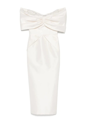 M.Marquise Georgia midi dress - Neutrals