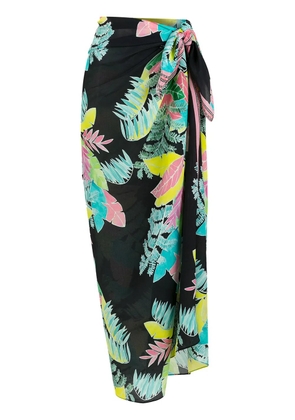 Amir Slama all-over print sarong - Black