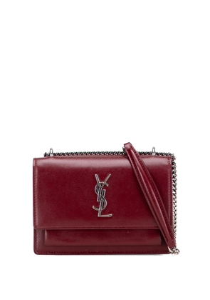 Saint Laurent Pre-Owned 2017 Calfskin Monogram Sunset Chain Wallet crossbody bag - Red